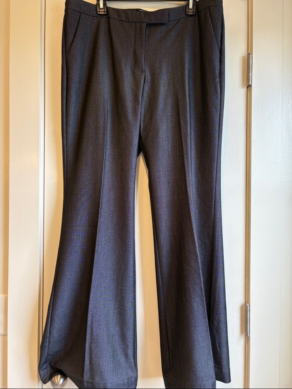 Worthington | Basic Dark Grey Pleated Pants Trousers Pockets Modern Fit Size 14